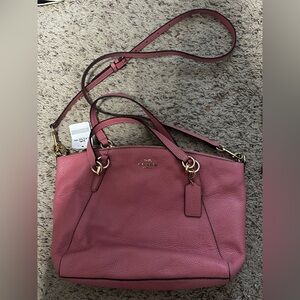 Coach F31077 Small Kelsey Satchel Pebble Leather Vintage Pink